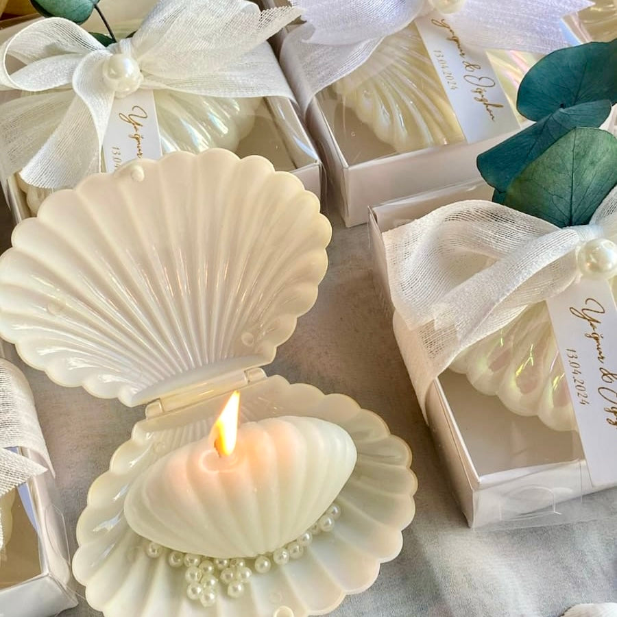 Bougie "Coquille & Perle"