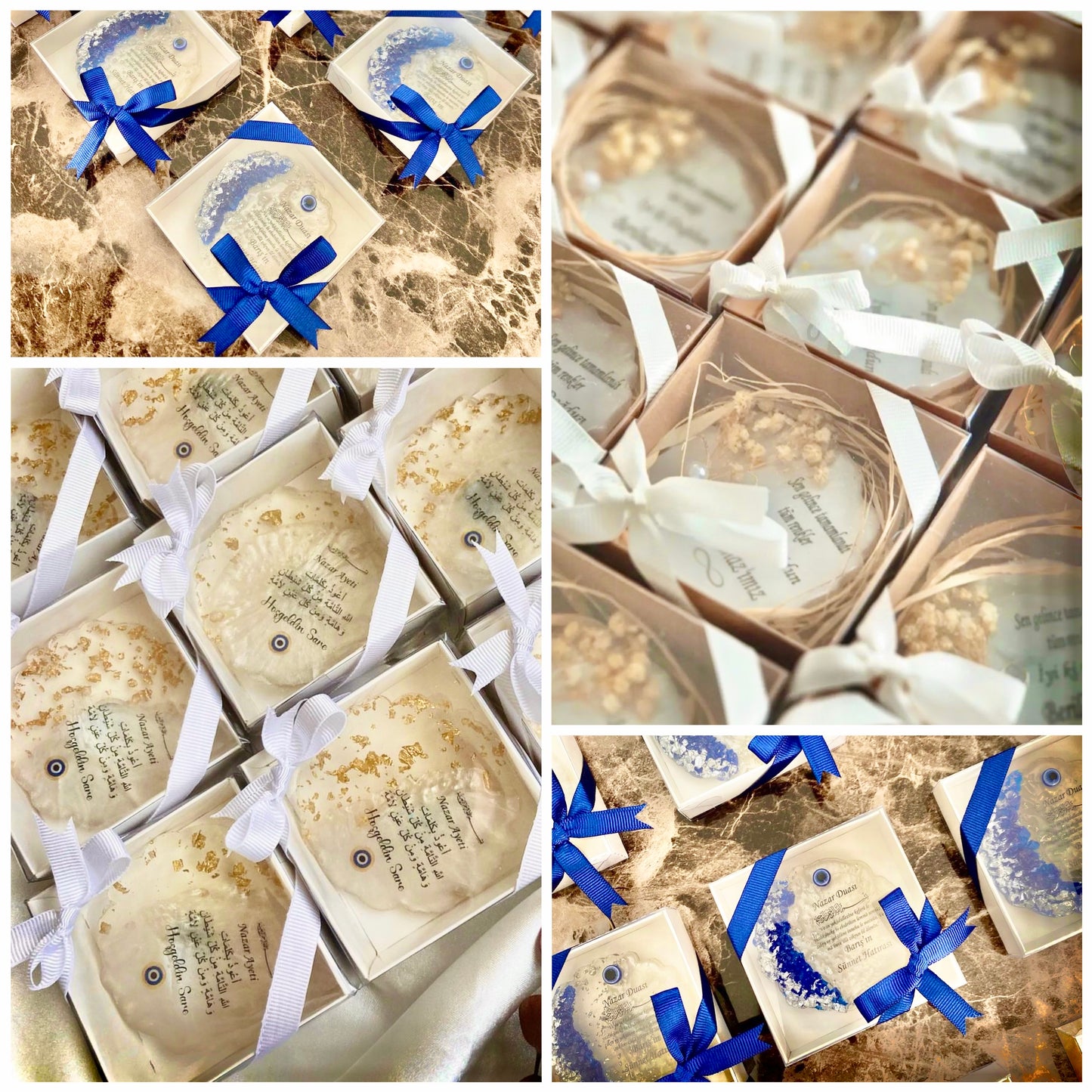 Magnet Époxy Doré "Cristaux"