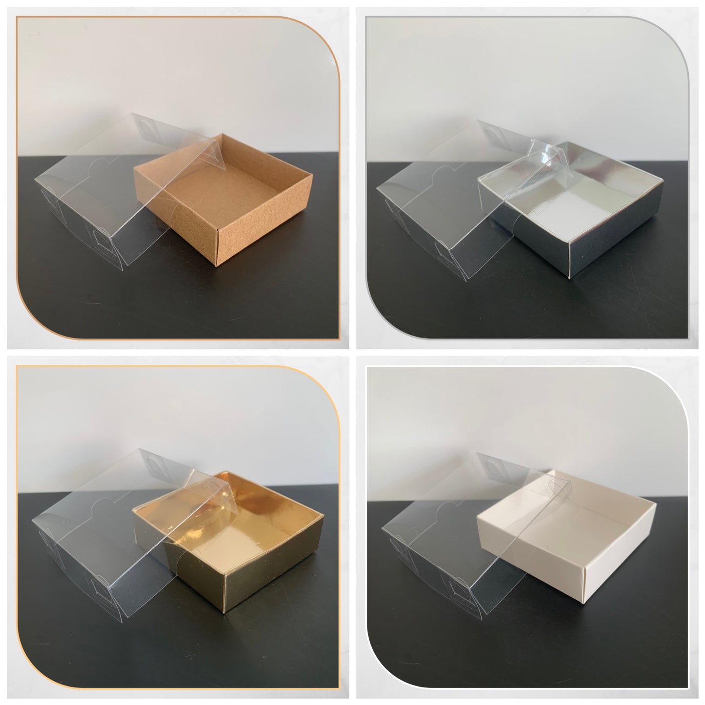 Magnet epoxy rond gold (avec boite blanche + ruban) – Lys Atelier