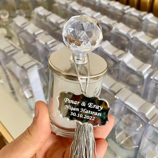 Bougie "Crystal" Pompon